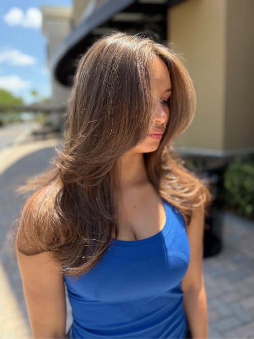 hair color and style by Salon 7